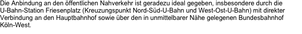 Die Anbindung an den öffentlichen